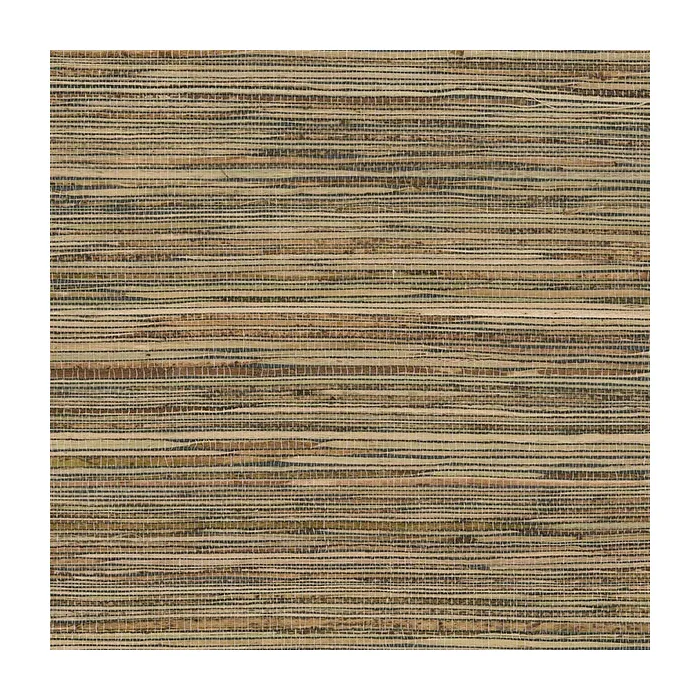 Fine Raw Jute Wallpaper Green, Brown, Beige Norwall Wallcovering 488-414