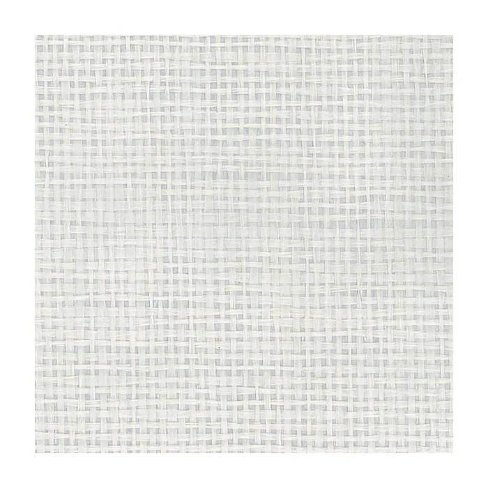 Paper Weave Foil Backed Wallpaper White, Silver Metallic Norwall Wallcovering 488-428