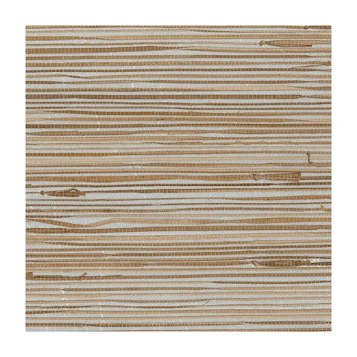 Regular Buddle Foil Backed Wallpaper Brown, Beige, Silver Metallic Norwall Wallcovering 488-440