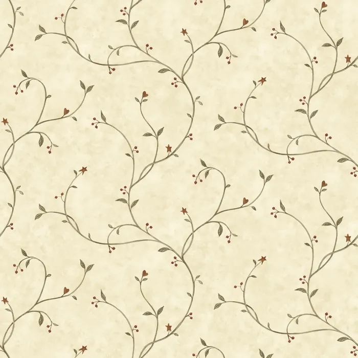 Gemma Wheat Tin Star Trail Wallpaper Sidewall Chesapeake BBC09151