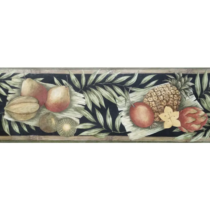 Tropical Fruit Wallpaper Border - Village