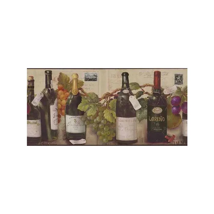 Taste of the Vineyards Wallpaper Border