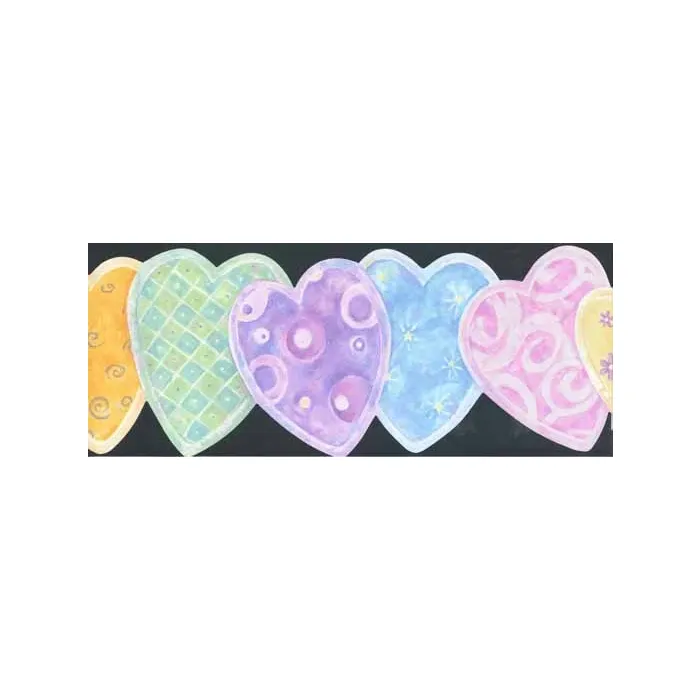 Pink Hearts Wallpaper Border