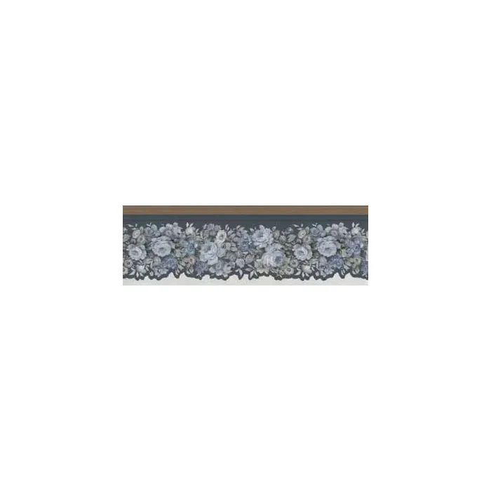 Die Cut Golden Flower Wallpaper Border