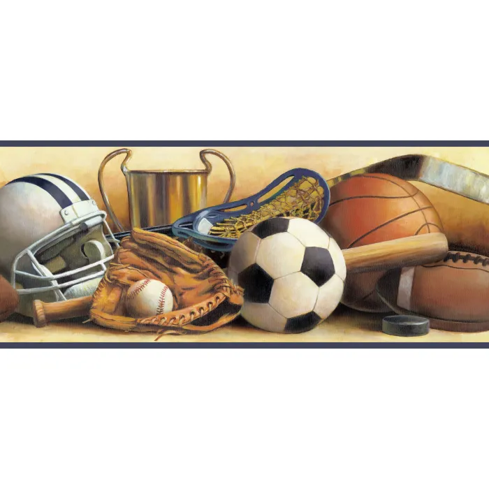 Hansel Sand Classic Sports Portrait Wallpaper Border Chesapeake BBC94111B