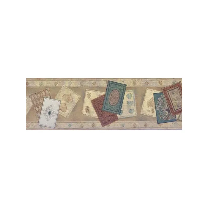 Fancy Playing Cards Wallpaper Border by Glenayr