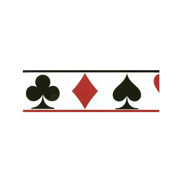 Playing Card Suits Wallpaper Border - Norwall