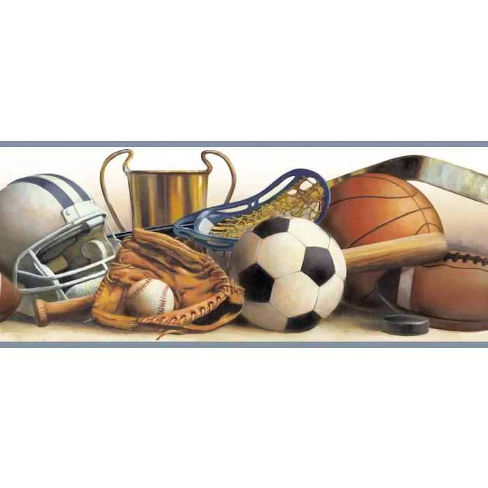 Hansel Cream Classic Sports Portrait Wallpaper Border Chesapeake BBC94113B