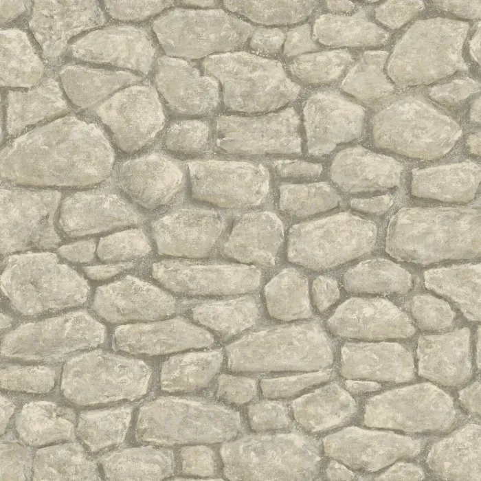 Camelot Grey Faux Boundary Stone Wallpaper Sidewall Chesapeake BBC49437