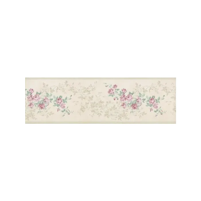 Pink Rose Wallpaper Border