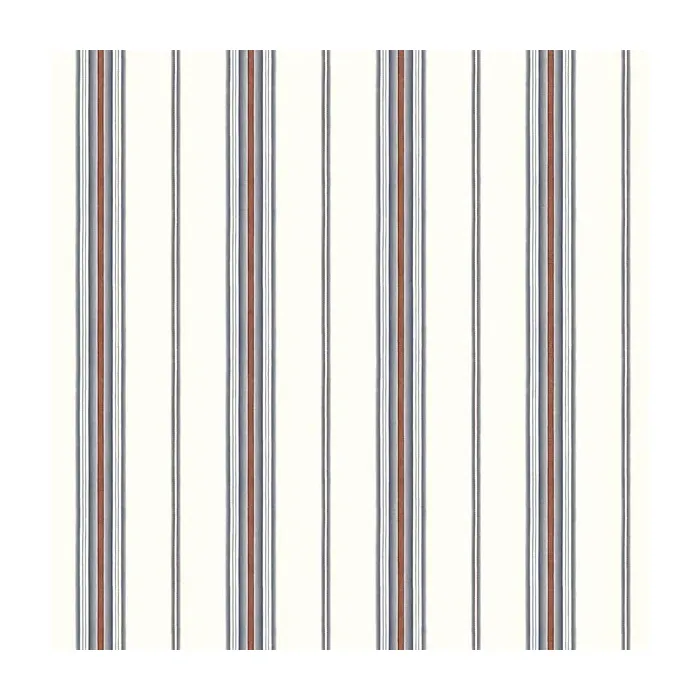 Cabin Blue Stripe Wallpaper Sidewall Chesapeake DLR491010