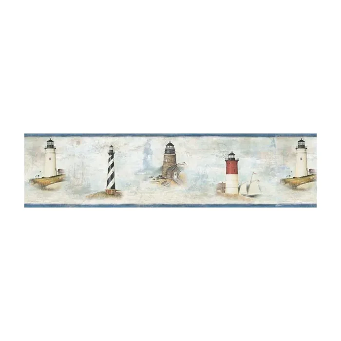 Chapin Blue Sunset Waters wallpaper border Chesapeake DLR53502B