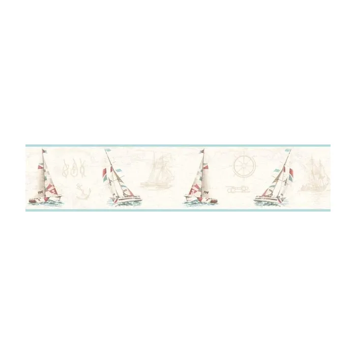 Destin Salmon Water'S Edge wallpaper border Chesapeake DLR53592B