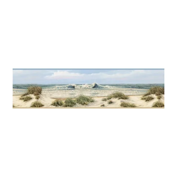 Falmouth Beige Dunes wallpaper border Chesapeake DLR53611B