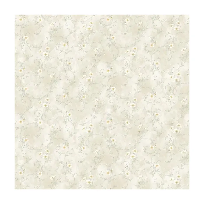 Capri Grey Floral Trail Wallpaper Sidewall Chesapeake DLR54631