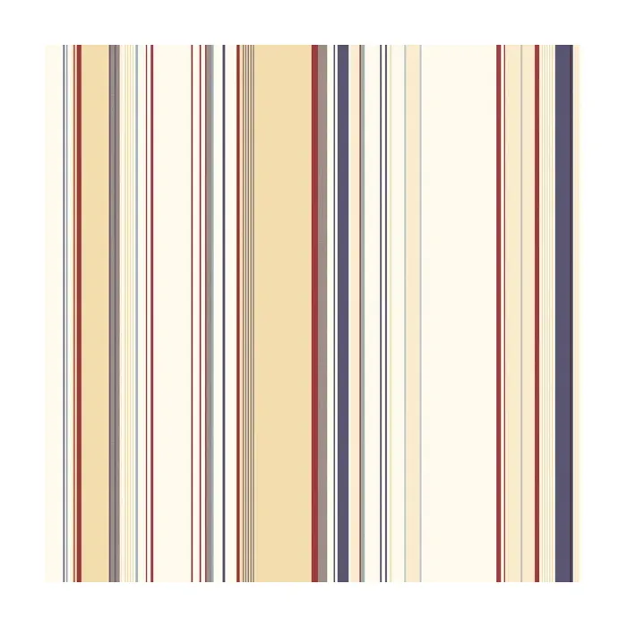 Lookout Navy Stripe Wallpaper Sidewall Chesapeake DLR58516