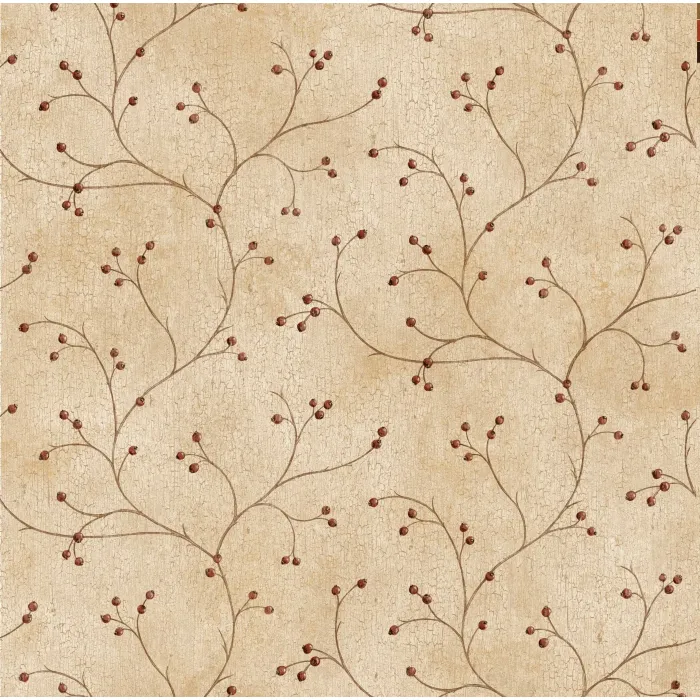 Beige Rosehip Trail Wallpaper Sidewall Chesapeake FFR16155