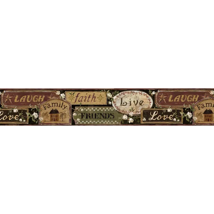 Red Love Wallpaper Border Chesapeake FFR65402B