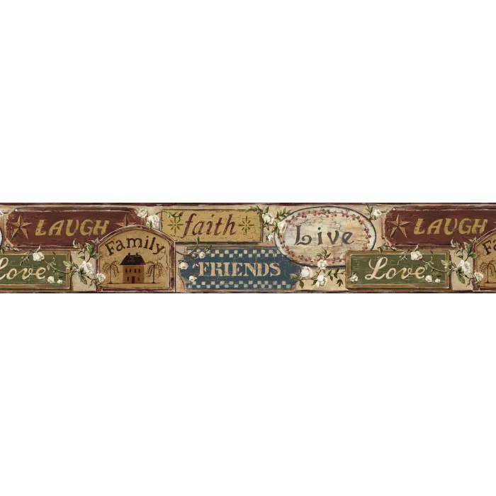 Cherry Love Wallpaper Border Chesapeake FFR65403B