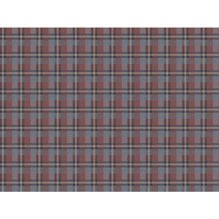 Sonny Blue Heritage Tartan Wallpaper Sidewall Chesapeake PUR09164