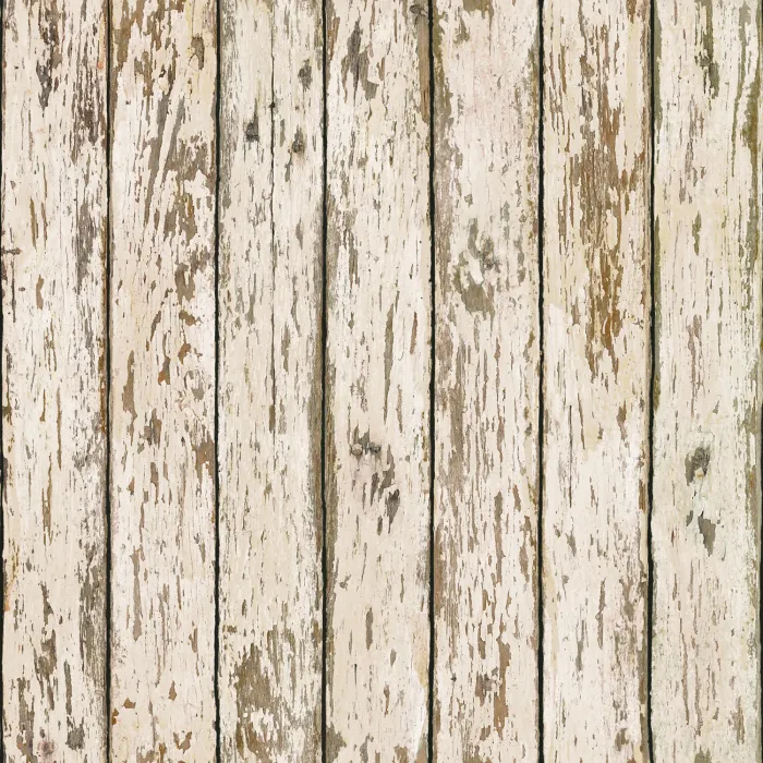 Genley White Faux Weathered Wood Wallpaper Sidewall Chesapeake PUR13282