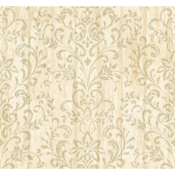 Reba Sand Country Faux Wood Wallpaper Sidewall Chesapeake PUR44021