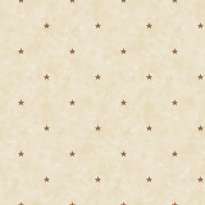 Paulina Wheat Star Toss Wallpaper Sidewall Chesapeake PUR44042