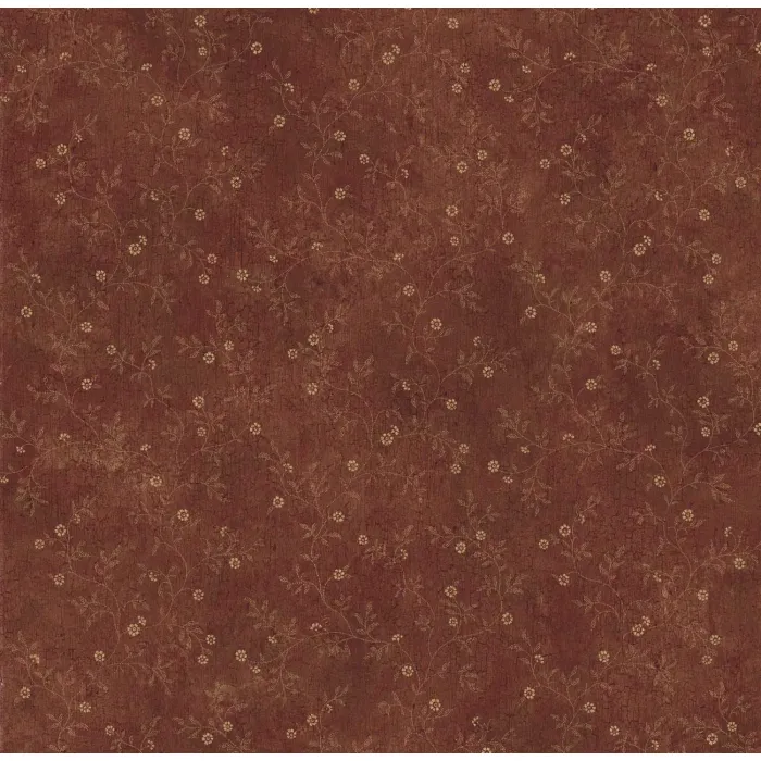 Raina Red Busy Country Vine Wallpaper Sidewall Chesapeake PUR66324