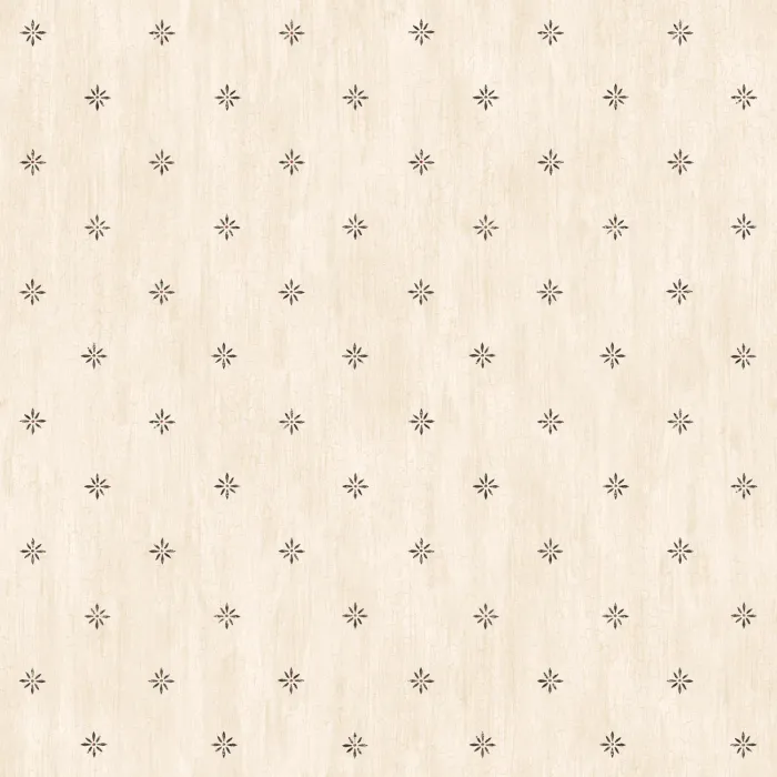 Frannie Cream Stencil Starburst Toss Wallpaper Sidewall Chesapeake PUR66381