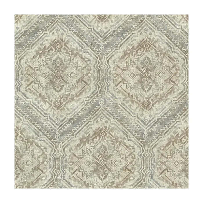 Hocking Hills Blue Navajo Medallion Wallpaper Sidewall Chesapeake TLL01362