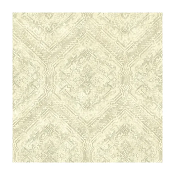 Hocking Hills Green Navajo Medallion Wallpaper Sidewall Chesapeake TLL01363