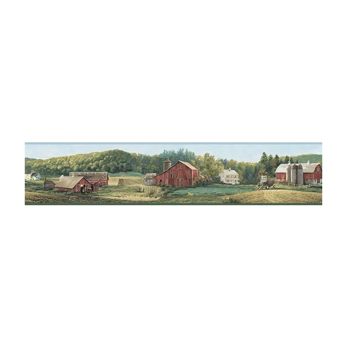 Winder Sage Luther'S Farm Wallpaper Border Chesapeake TLL01522B