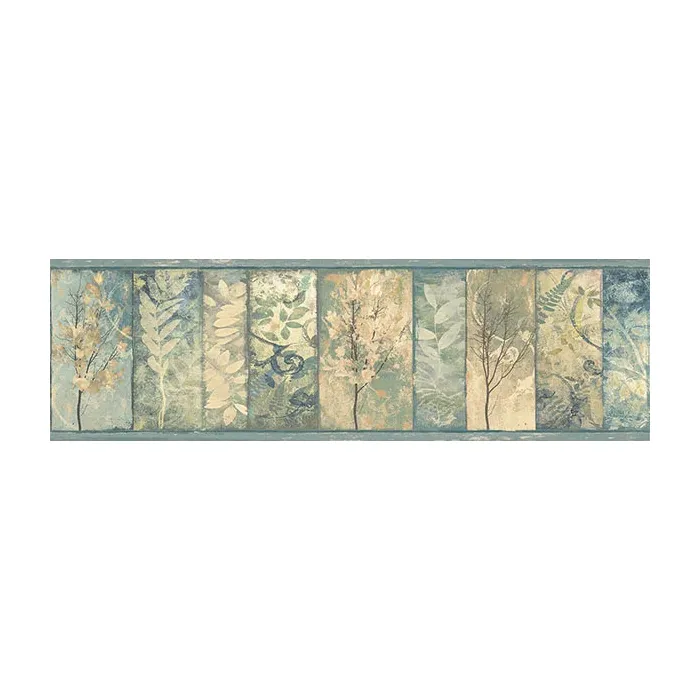 Lillinonah Sky Foliage Wallpaper Border Chesapeake TLL01551B