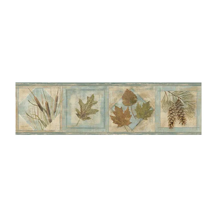 Seminole Sky Greenleaf Wallpaper Border Chesapeake TLL01581B