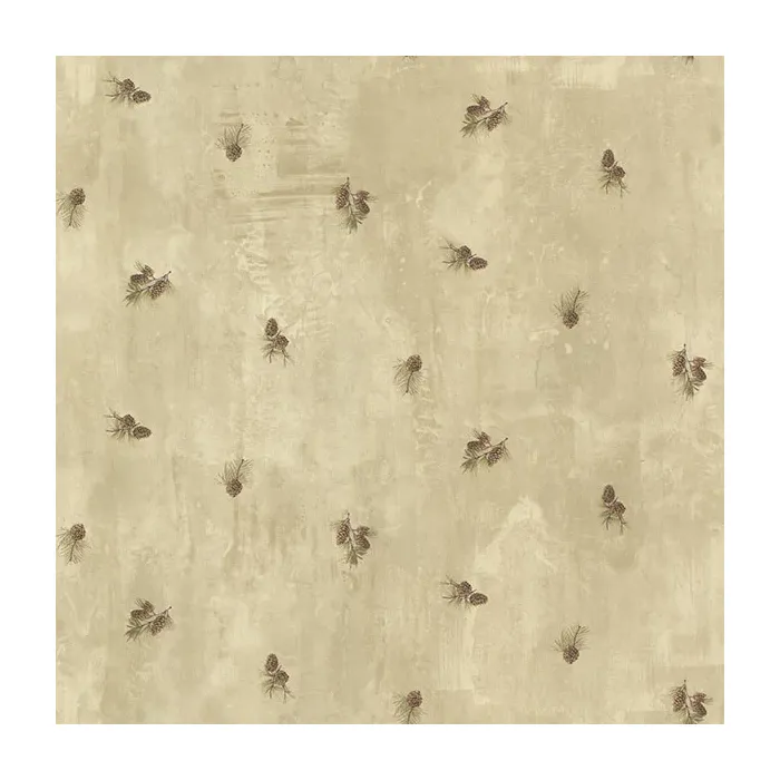 Brantley Beige Pinecone Toss Wallpaper Sidewall Chesapeake TLL49467