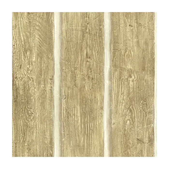 Chinking Maple Wood Panel Wallpaper Sidewall Chesapeake TLL51015
