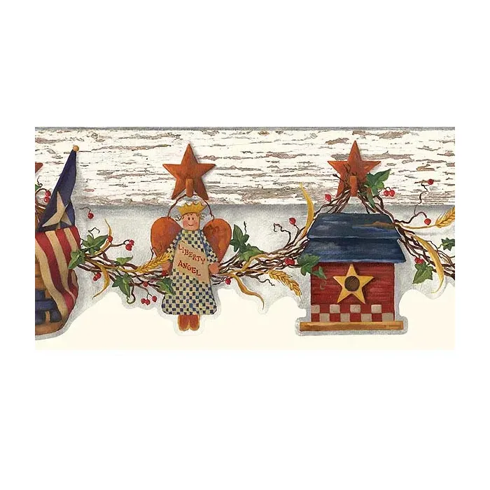 Liberty Angel Wallpaper Border AAI08121B Chesapeake