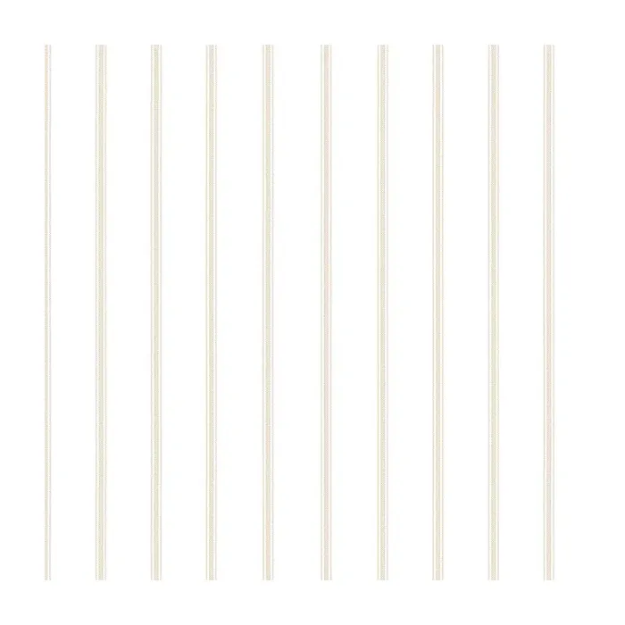 Ticking Stripe Wallpaper Beige Norwall Wallcovering AB27617