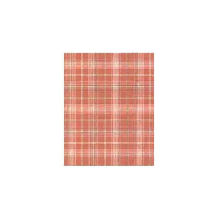 Coral Plaid Wallpaper