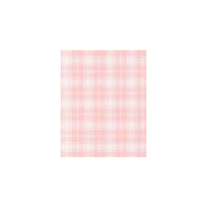 Plaid Stripe Pink Wallpaper - Norwall Wallcovering