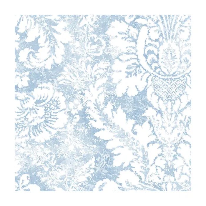 Valentine Damask Wallpaper Blue Norwall Wallcovering AB42422