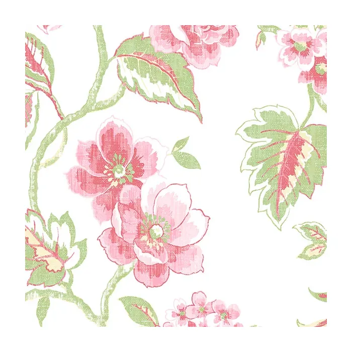 Chloe Wallpaper Red, Pink, Green Norwall Wallcovering AB42436