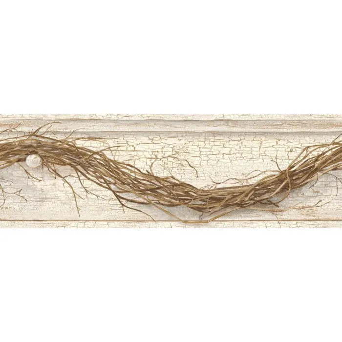 Country Keepsakes Grapevine Twig Border Wallpaper
