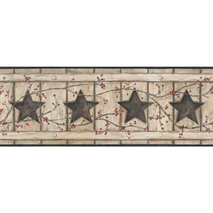 Country Keepsakes Country Cutout Star Wallpaper