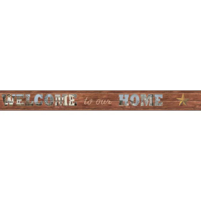 Country Keepsakes Welcome To Our Home Border Wallpaper