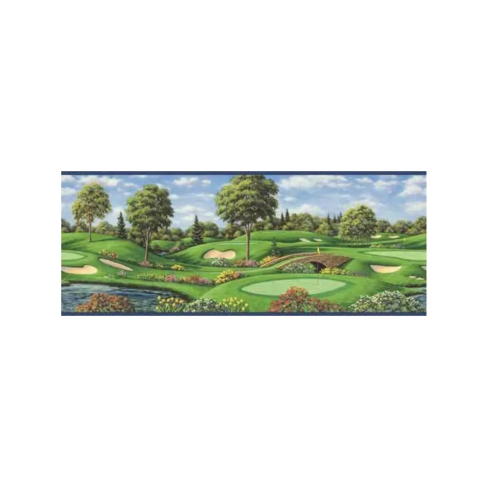 Golf Course Wallpaper Border