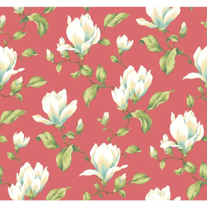 Ashford House Blooms Magnolia Branch Wallpaper