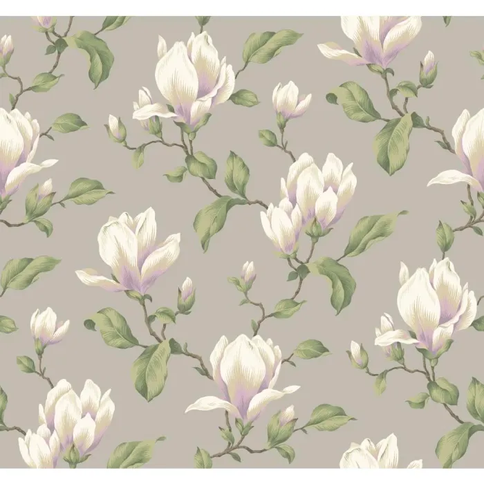 Ashford House Blooms Magnolia Branch Wallpaper