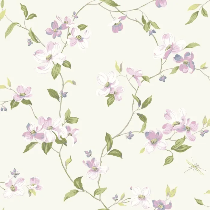 Ashford House Blooms Dogwood Wallpaper