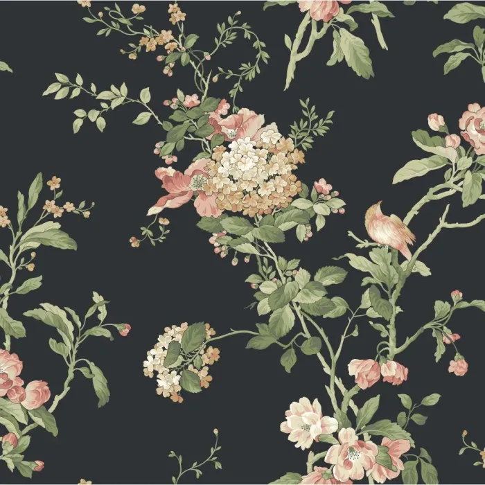 Ashford House Blooms Flower Vine Wallpaper